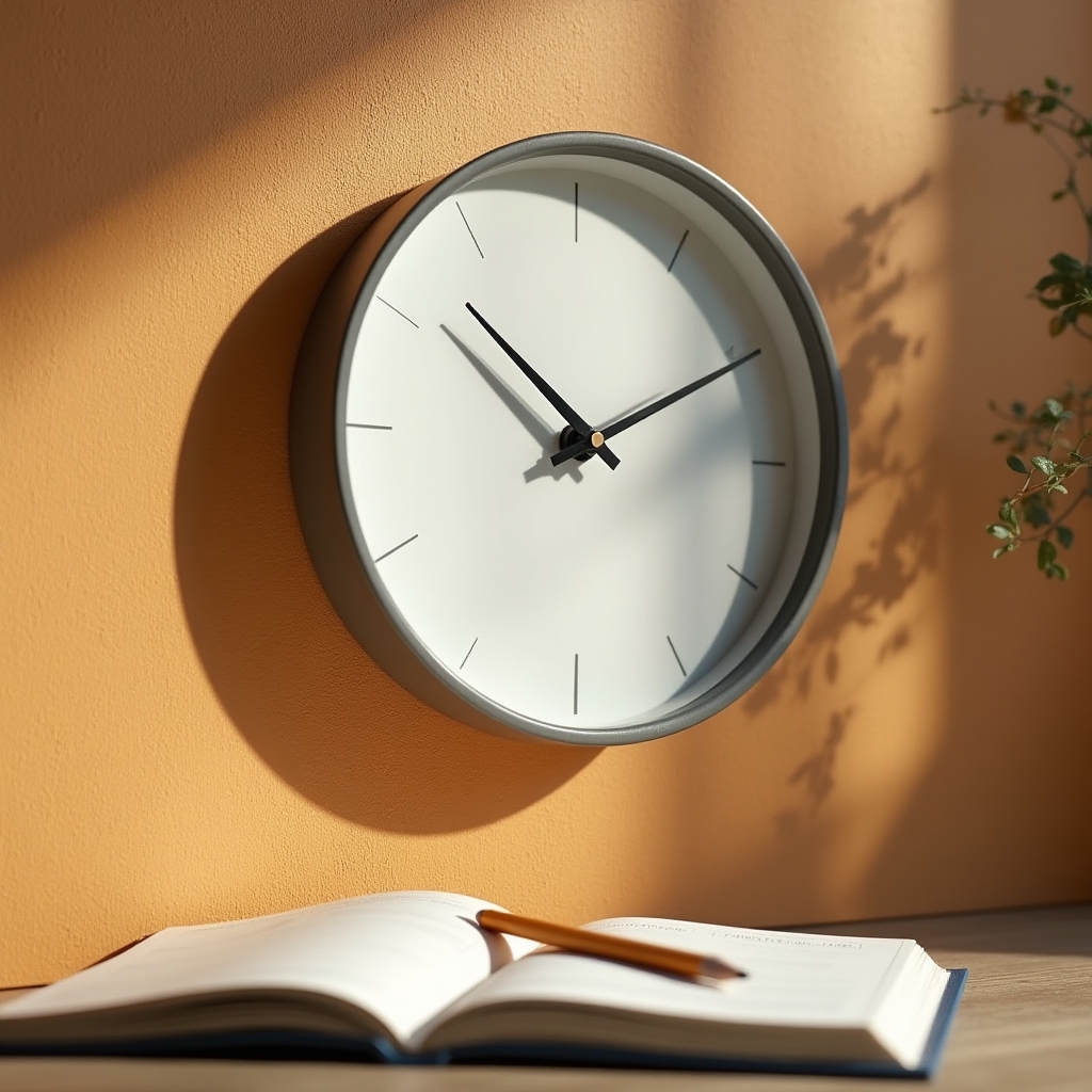 Uhr als Symbol für Zeitmanagement und Planung